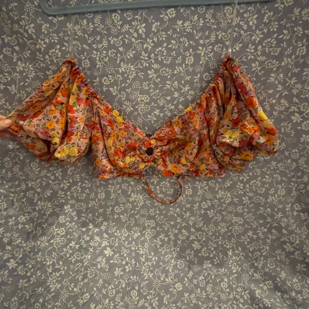 Small Target Crop Top, with corset back
